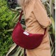 Corduroy Hobo Tote Sling Slouch Cross body red